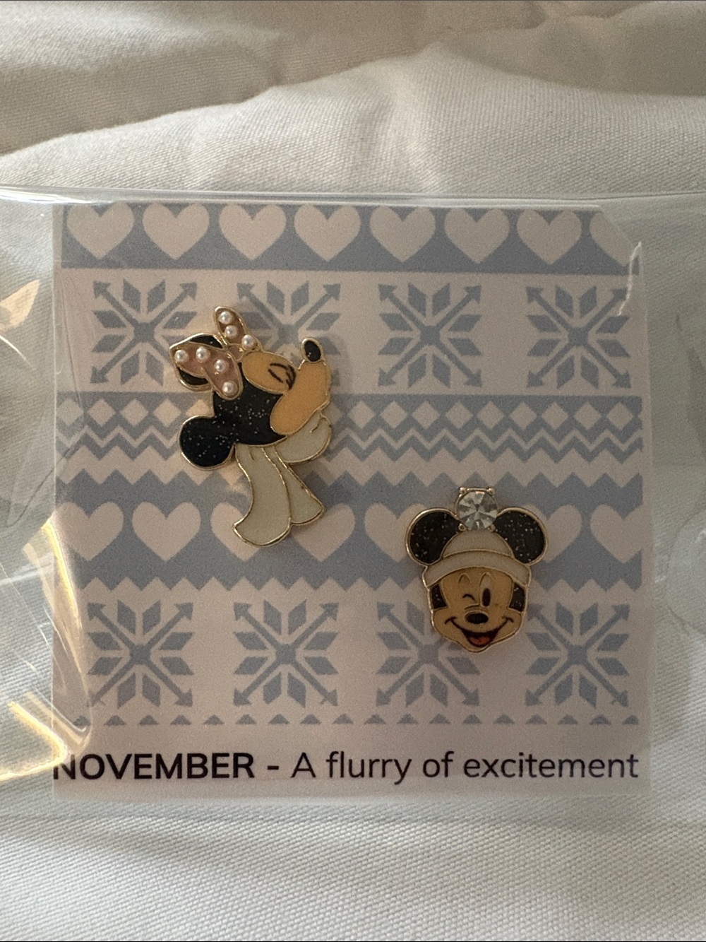 Baublebar x Disney Minnie & Mickey Mouse Holiday Stud Earring Set